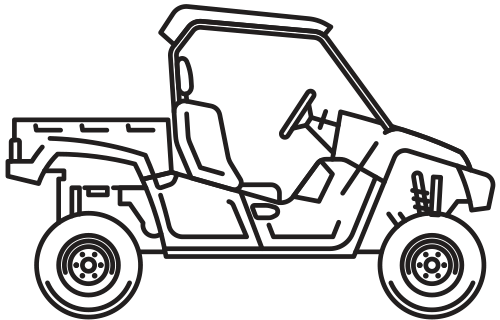 Illustration of a utility task vehicle (UTV).